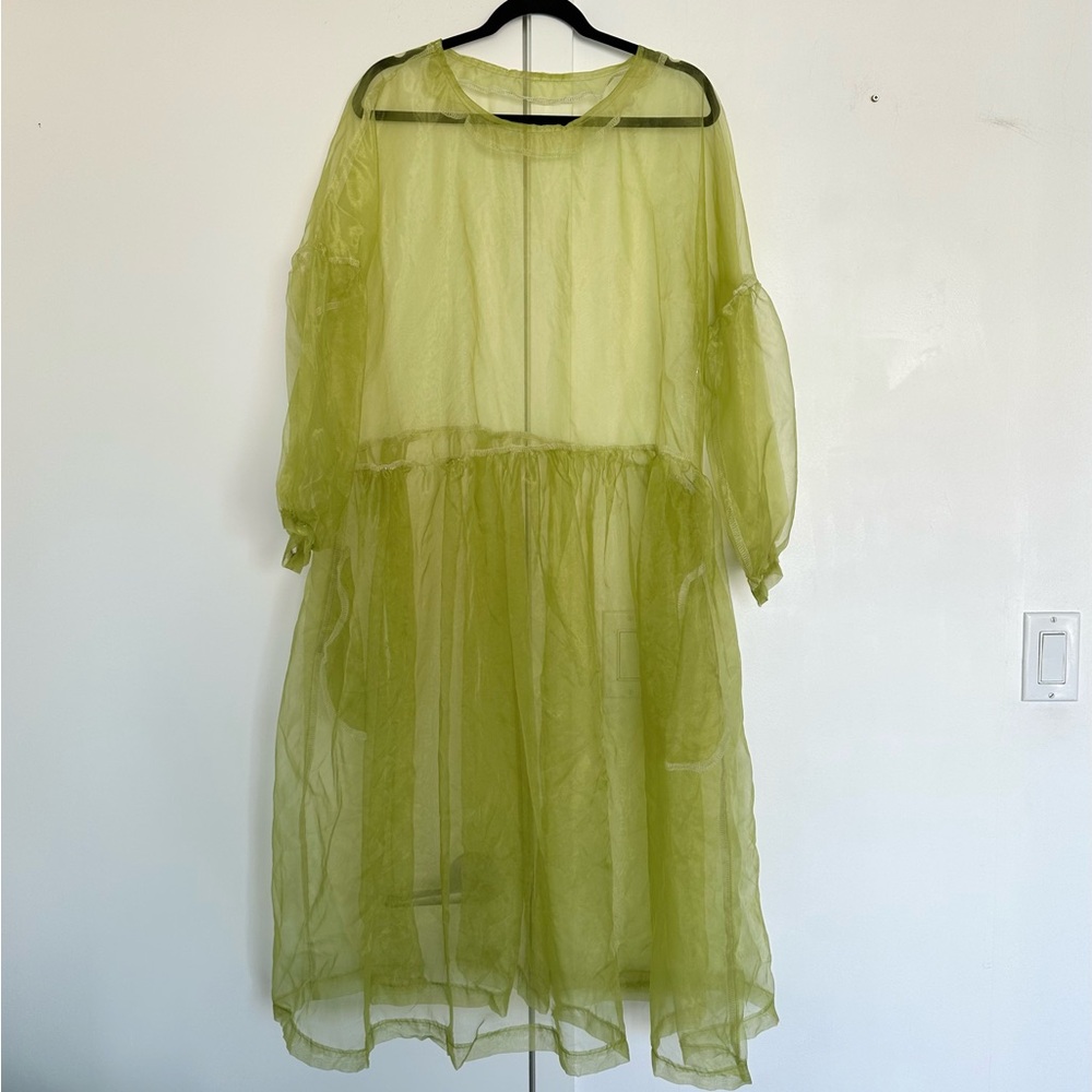 Handmade Sheer Green Dress